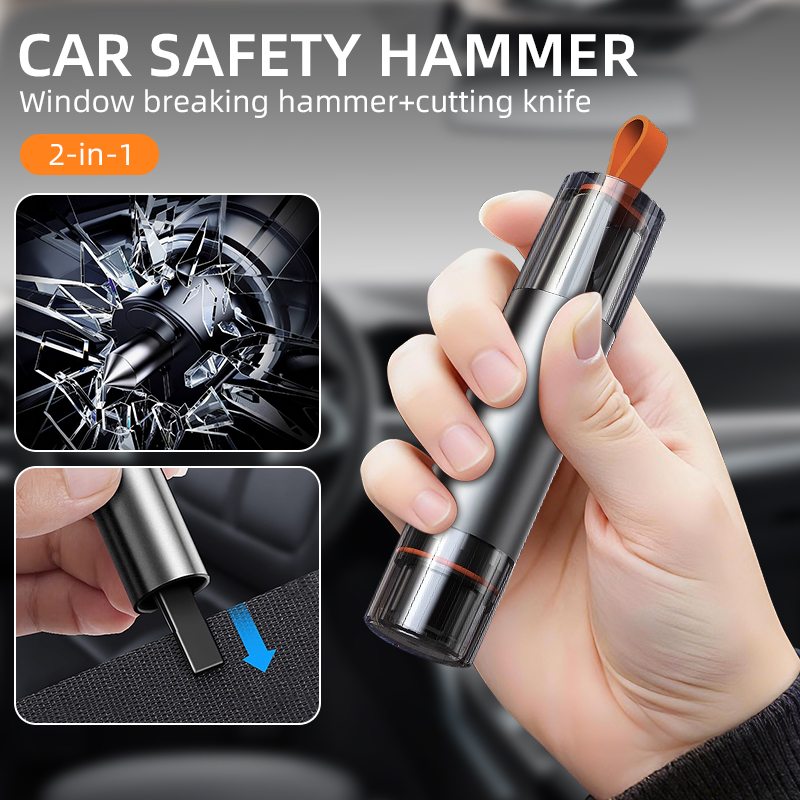 2-in-1-Auto-Sicherheitshammer, – Rescue Rope Throw Bewertung und Preis
