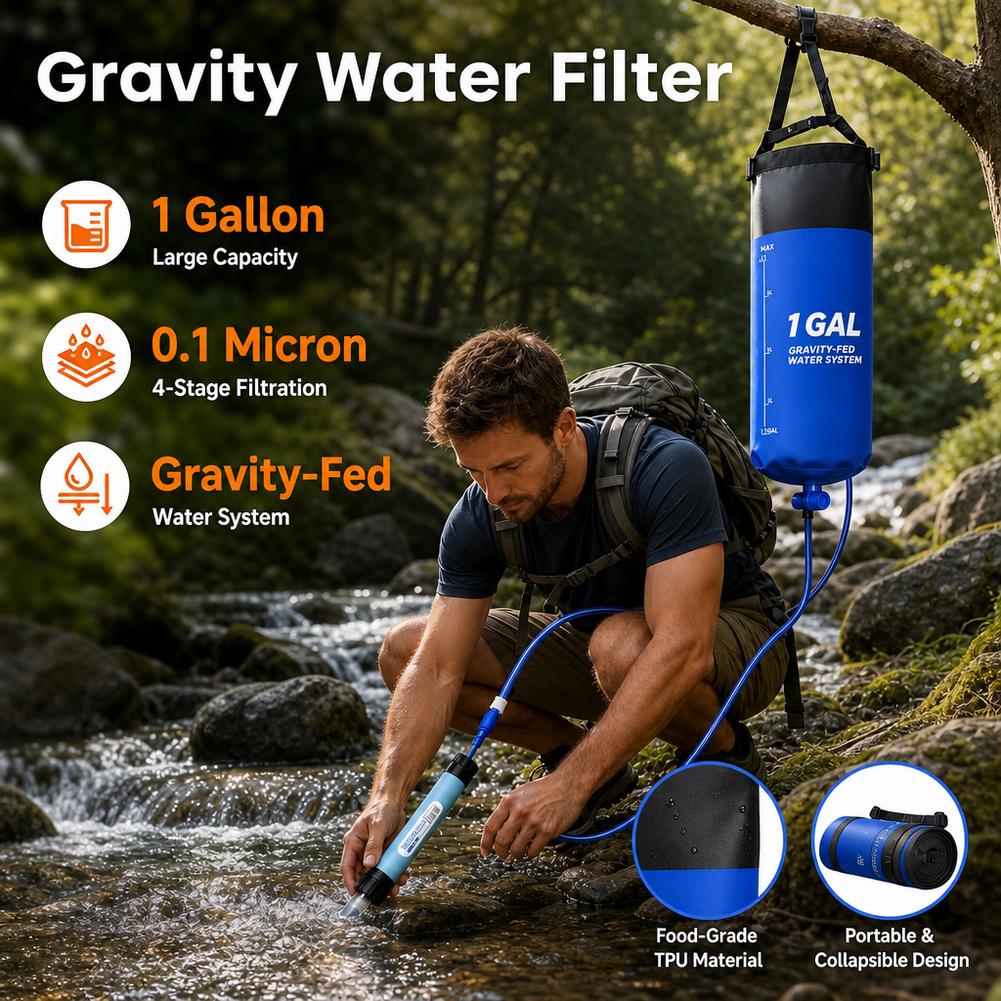 1 Gal Schwerkraft-Wasserfilter – Bivy Bag Emergency Bewertung und Preis